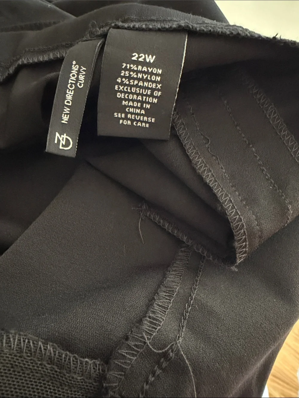 New Directions Black Slim Leg Dress Pants with Tag